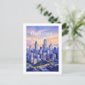 Houston Texas Briefkaart (Staand voorkant)