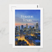 Houston Texas Briefkaart (Voorkant / Achterkant)