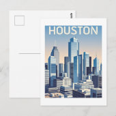 Houston Texas Briefkaart (Voorkant / Achterkant)