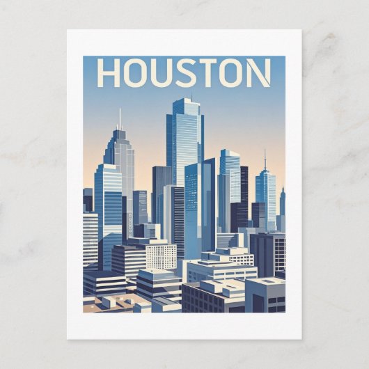 Houston Texas Briefkaart (Voorkant)
