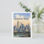 Houston Texas Briefkaart (Staand voorkant)