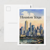 Houston Texas Briefkaart (Voorkant / Achterkant)