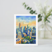 Houston Texas Briefkaart (Staand voorkant)