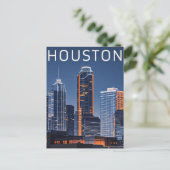 Houston Texas Briefkaart (Staand voorkant)