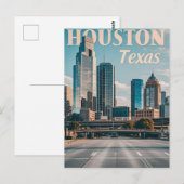 Houston Texas Briefkaart (Voorkant / Achterkant)