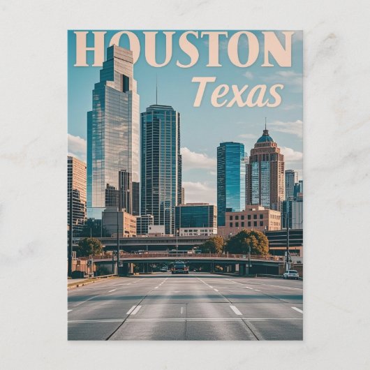 Houston Texas Briefkaart (Voorkant)