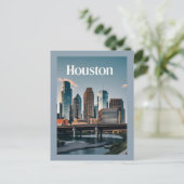 Houston Texas Briefkaart (Staand voorkant)