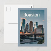 Houston Texas Briefkaart (Voorkant / Achterkant)