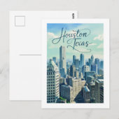 Houston Texas Briefkaart (Voorkant / Achterkant)