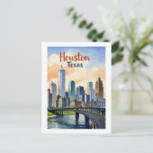 Houston Texas Briefkaart (Staand voorkant)