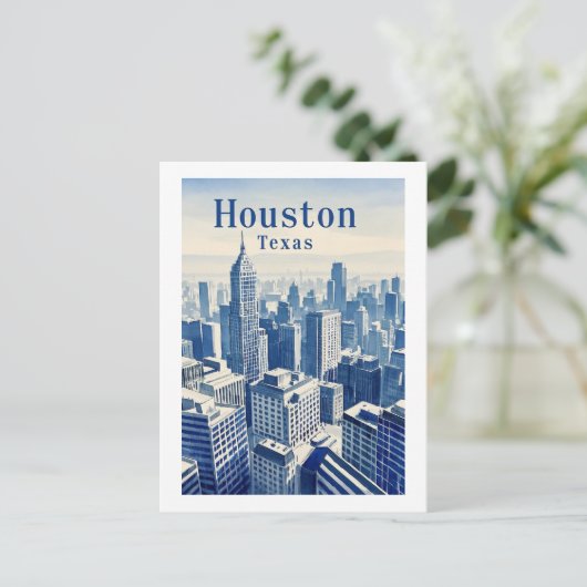 Houston Texas Briefkaart (Staand voorkant)