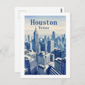 Houston Texas Briefkaart (Voorkant / Achterkant)