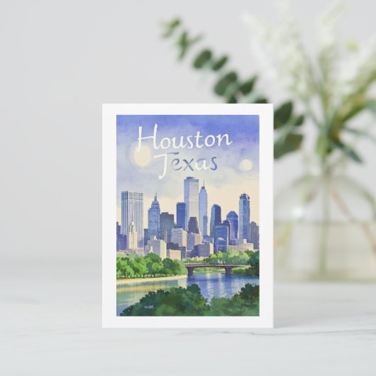 Houston Texas Briefkaart (Staand voorkant)