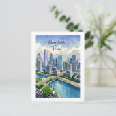 Houston Texas Briefkaart (Staand voorkant)