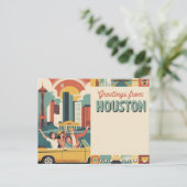 Houston texas briefkaart (Staand voorkant)
