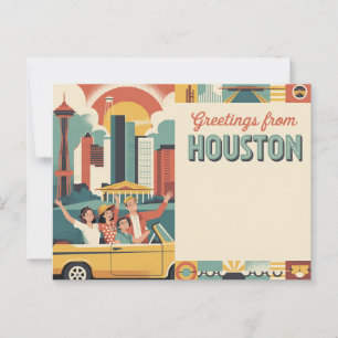Houston texas briefkaart
