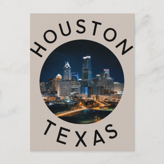 Houston Texas Briefkaart (Voorkant)