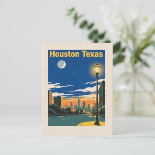 Houston Texas Briefkaart (Staand voorkant)
