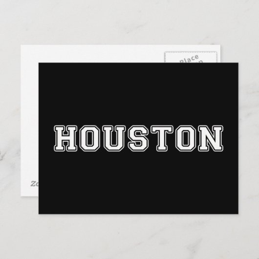 Houston Texas Briefkaart (Voorkant / Achterkant)