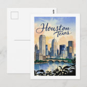Houston Texas Briefkaart (Voorkant / Achterkant)