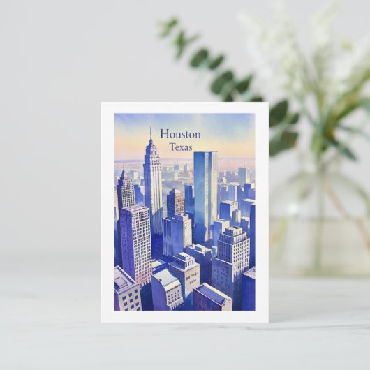 Houston Texas Briefkaart (Staand voorkant)