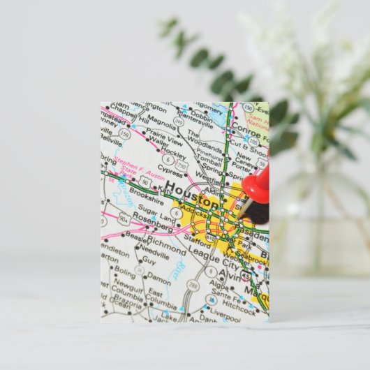 Houston, Texas Briefkaart (Staand voorkant)