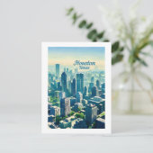 Houston Texas Briefkaart (Staand voorkant)
