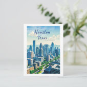 Houston Texas Briefkaart (Staand voorkant)