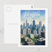 Houston Texas Briefkaart (Voorkant / Achterkant)