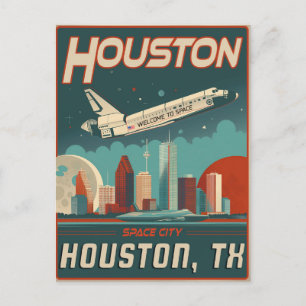 Houston, Texas - Briefkaart