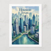 Houston Texas Briefkaart (Voorkant)