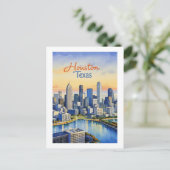 Houston Texas Briefkaart (Staand voorkant)