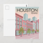 Houston Texas Briefkaart (Voorkant / Achterkant)