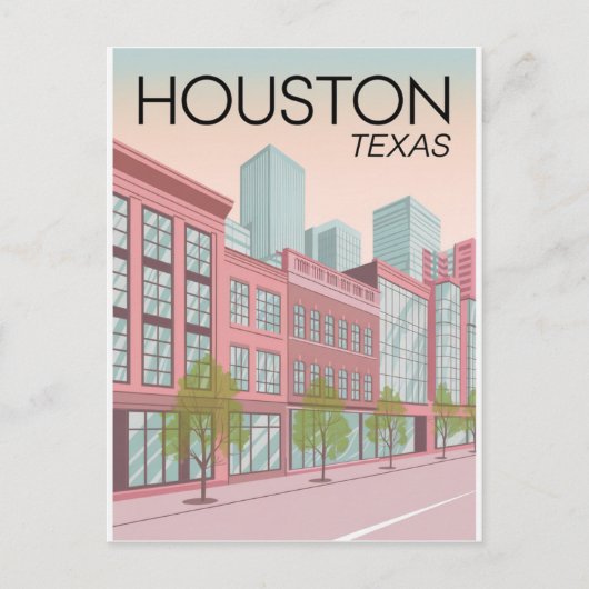 Houston Texas Briefkaart (Voorkant)