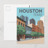 Houston Texas Briefkaart (Voorkant / Achterkant)