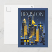 Houston Texas Briefkaart (Voorkant / Achterkant)
