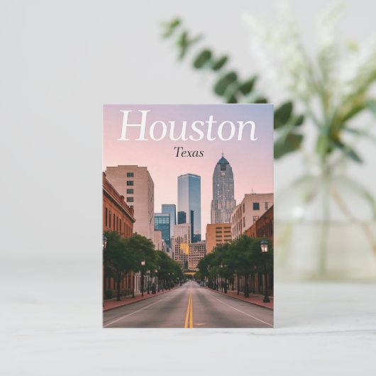 Houston Texas Briefkaart (Staand voorkant)