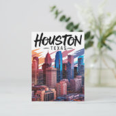 Houston Texas Briefkaart (Staand voorkant)