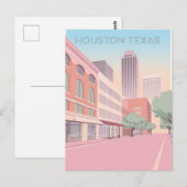 Houston Texas Briefkaart (Voorkant / Achterkant)