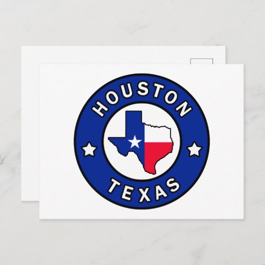 Houston Texas Briefkaart (Voorkant / Achterkant)