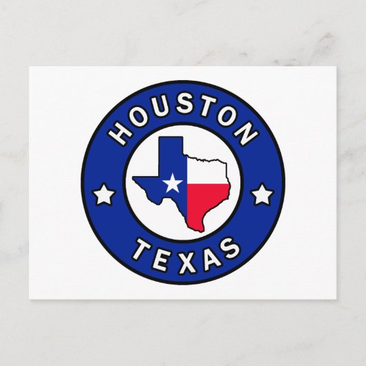 Houston Texas Briefkaart (Voorkant)