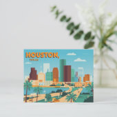 Houston Texas Briefkaart (Staand voorkant)
