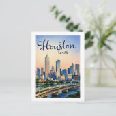 Houston Texas Briefkaart (Staand voorkant)
