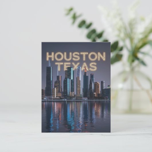 Houston Texas Briefkaart (Staand voorkant)