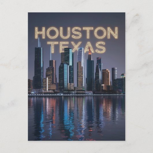 Houston Texas Briefkaart (Voorkant)