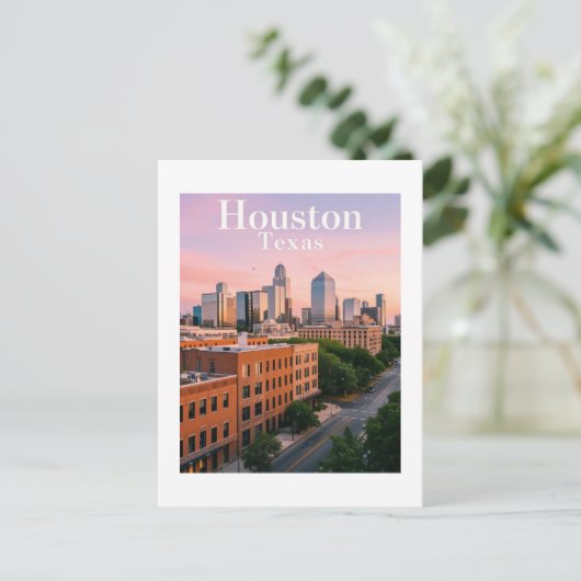 Houston Texas Briefkaart (Staand voorkant)