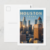 Houston Texas Briefkaart (Voorkant / Achterkant)
