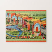  Houston Texas Briefkaart Legpuzzel (Horizontaal)