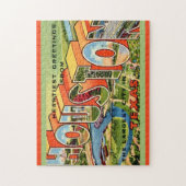  Houston Texas Briefkaart Legpuzzel (Verticaal)