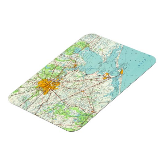 Houston Texas briefkaart Magneet (Linkerzijde)